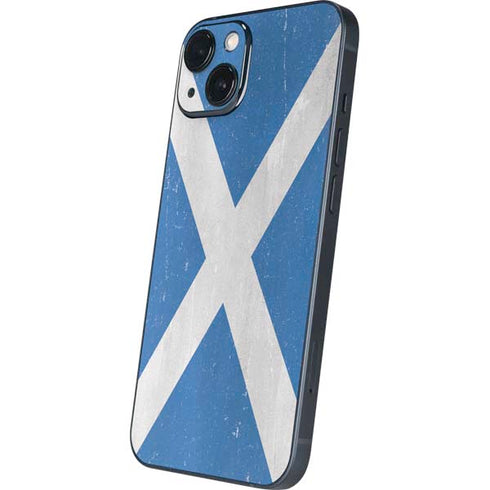 Scotland Flag Distressed iPhone 14 Plus Skin
